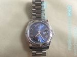 New Upgraded Rolex Day-Date Blue Dial Stainless Steel Men's Watch